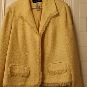 Yellow fringe jacket